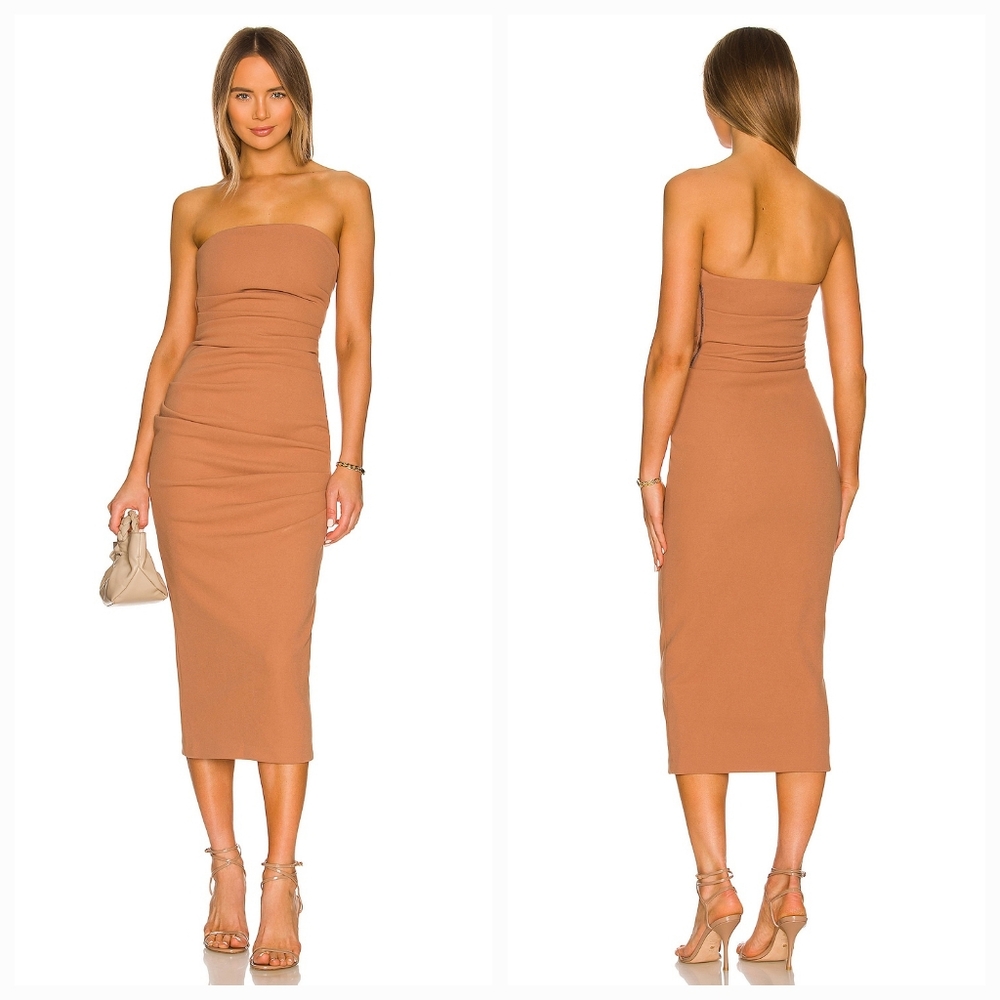 MISHA Calandra Dress in Praline